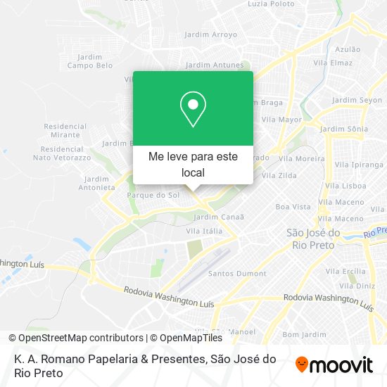 K. A. Romano Papelaria & Presentes mapa