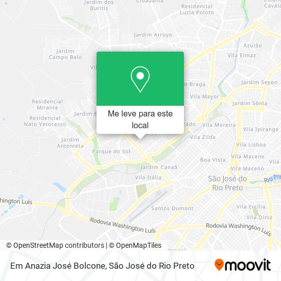 Em Anazia José Bolcone mapa