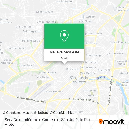 Serv Gelo Indústria e Comércio mapa