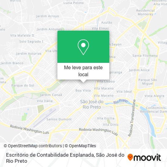 Escritório de Contabilidade Esplanada mapa