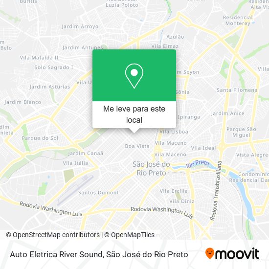 Auto Eletrica River Sound mapa
