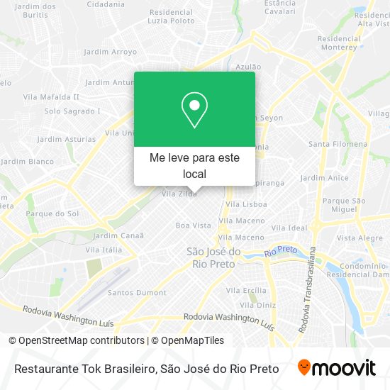 Restaurante Tok Brasileiro mapa