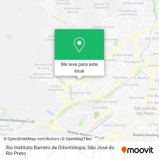 Ibo Instituto Barreto de Odontologia mapa