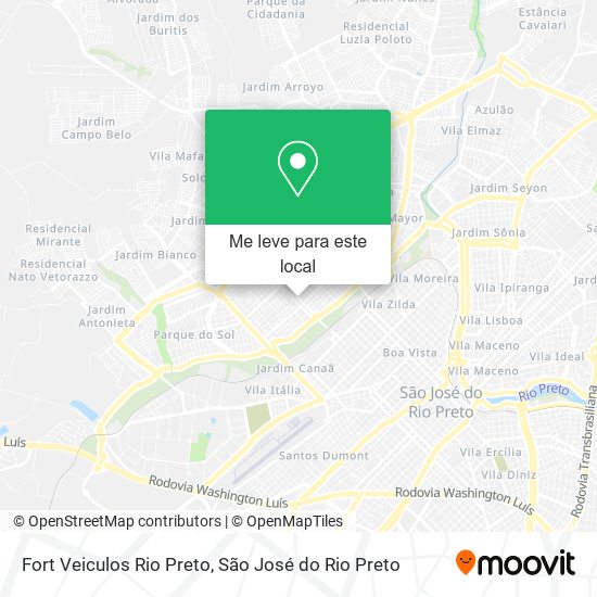 Fort Veiculos Rio Preto mapa