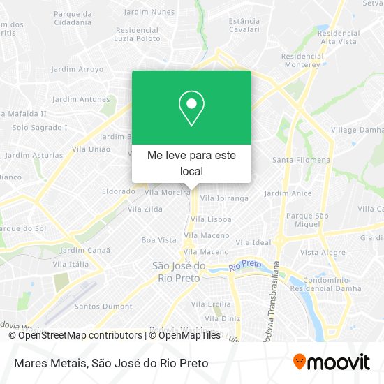 Mares Metais mapa