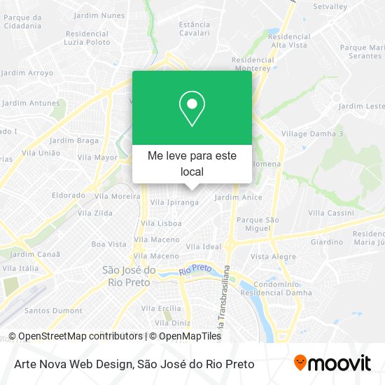 Arte Nova Web Design mapa