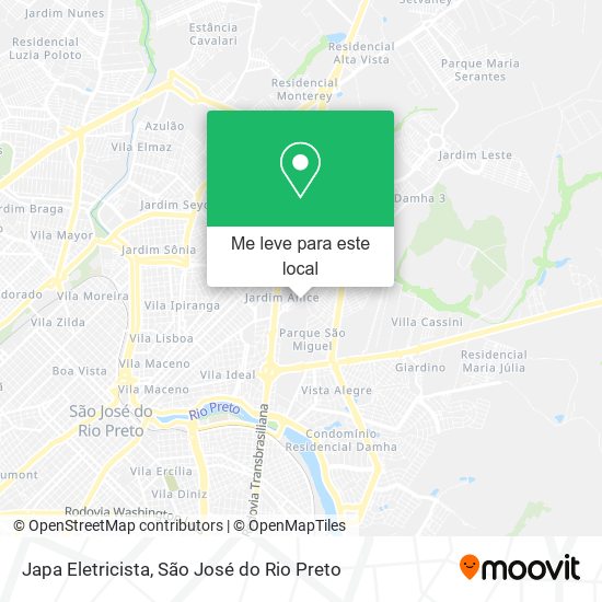 Japa Eletricista mapa