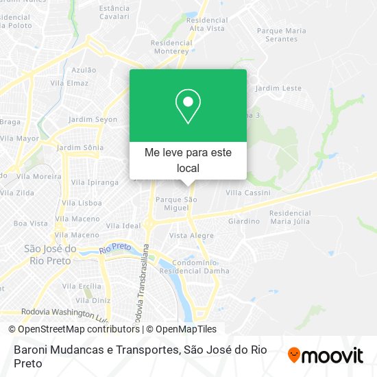 Baroni Mudancas e Transportes mapa