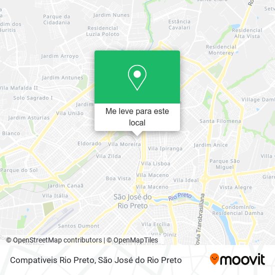 Compativeis Rio Preto mapa