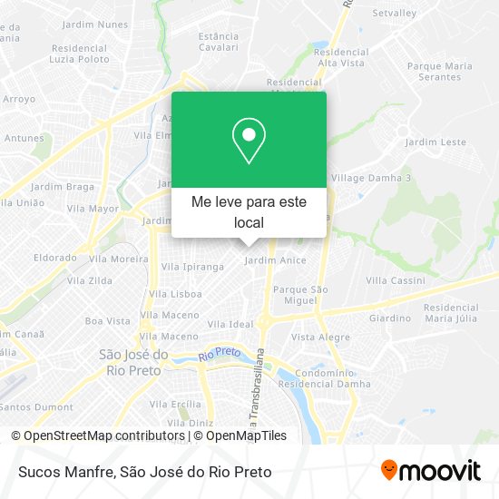 Sucos Manfre mapa