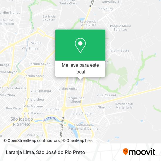Laranja Lima mapa