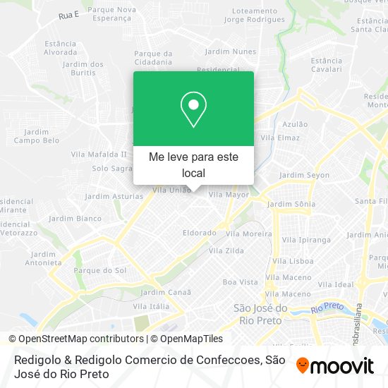 Redigolo & Redigolo Comercio de Confeccoes mapa