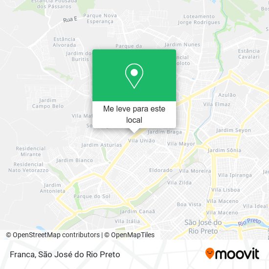 Franca mapa