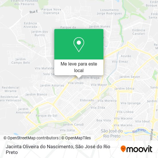 Jacinta Oliveira do Nascimento mapa
