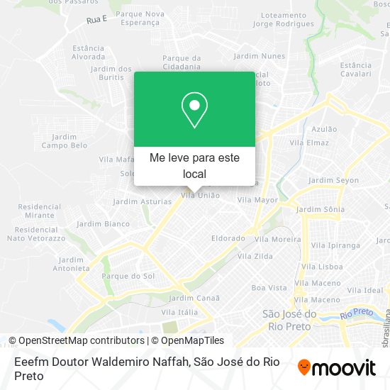 Eeefm Doutor Waldemiro Naffah mapa