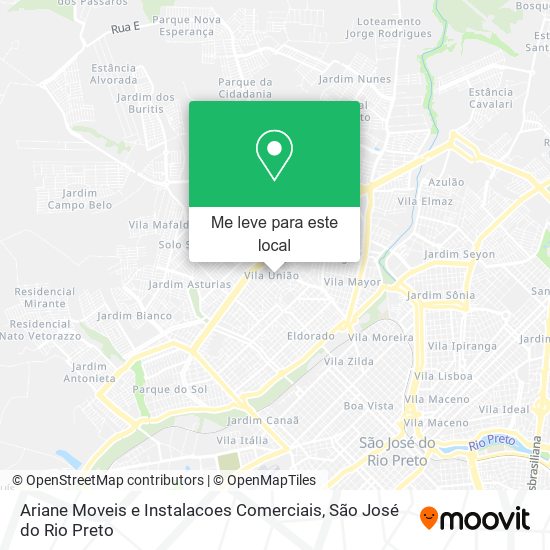 Ariane Moveis e Instalacoes Comerciais mapa