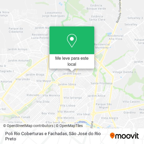 Poli Rio Coberturas e Fachadas mapa