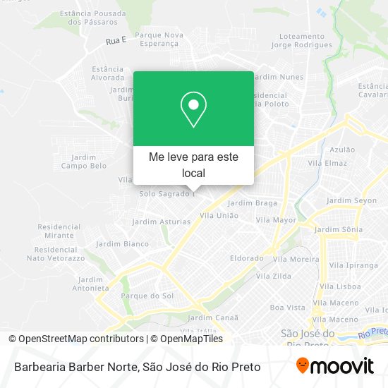Barbearia Barber Norte mapa