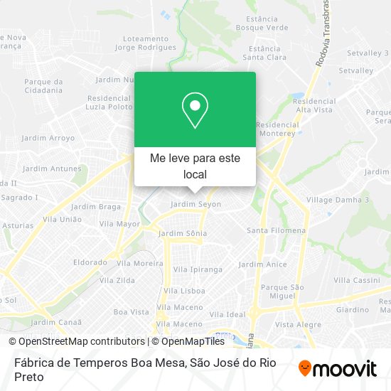 Fábrica de Temperos Boa Mesa mapa