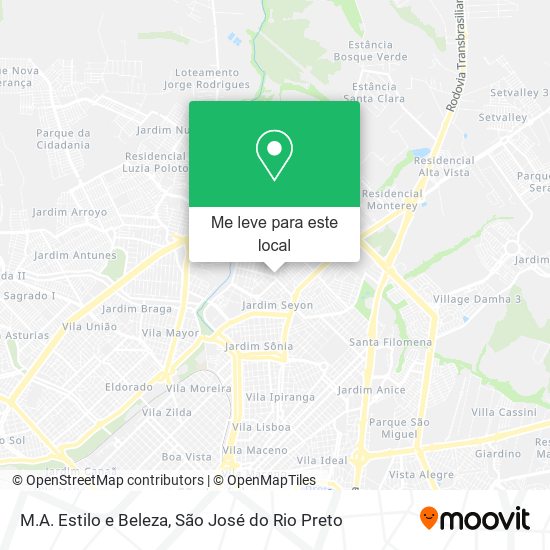 M.A. Estilo e Beleza mapa