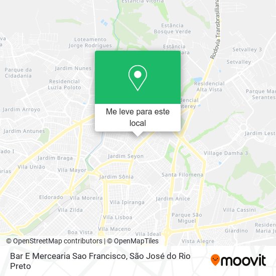 Bar E Mercearia Sao Francisco mapa