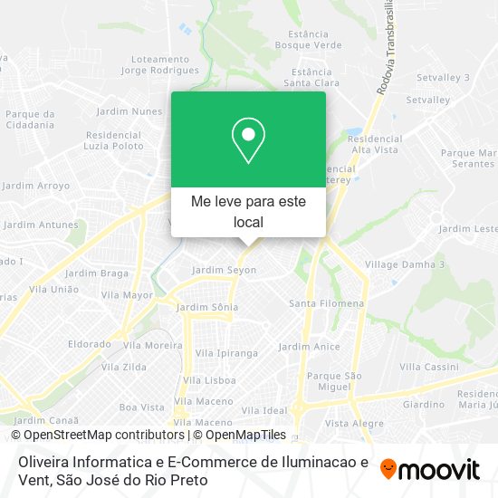 Oliveira Informatica e E-Commerce de Iluminacao e Vent mapa