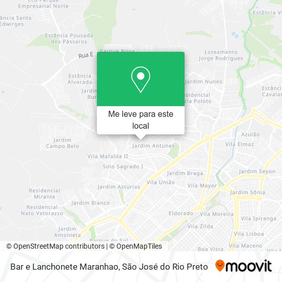 Bar e Lanchonete Maranhao mapa