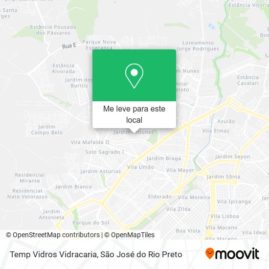 Temp Vidros Vidracaria mapa
