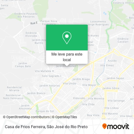 Casa de Frios Ferreira mapa