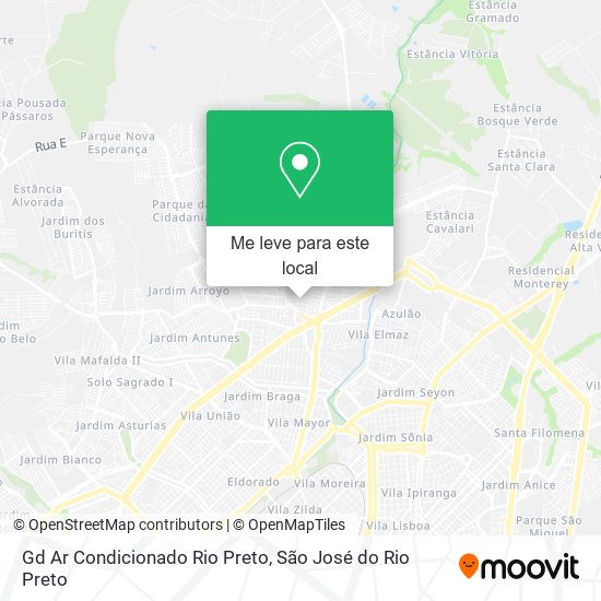 Gd Ar Condicionado Rio Preto mapa
