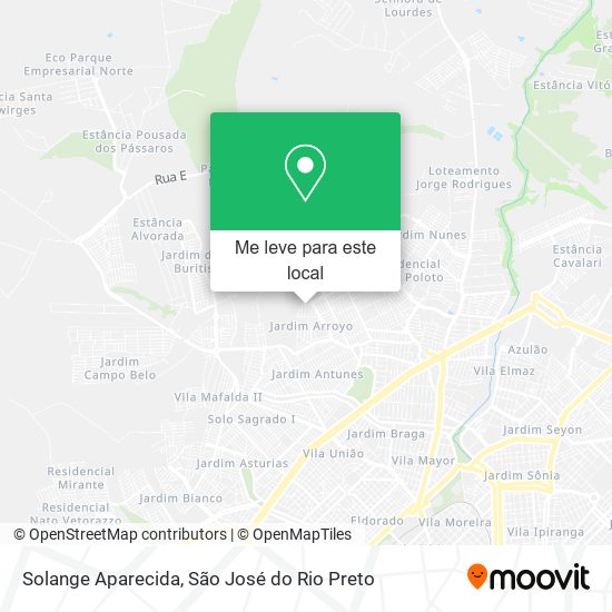 Solange Aparecida mapa