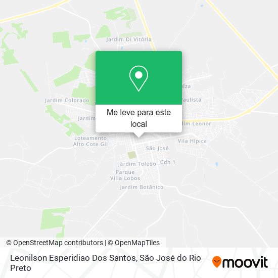 Leonilson Esperidiao Dos Santos mapa