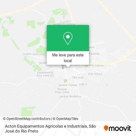 Acton Equipamentos Agricolas e Industriais mapa