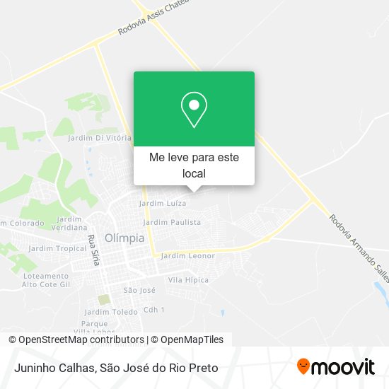 Juninho Calhas mapa