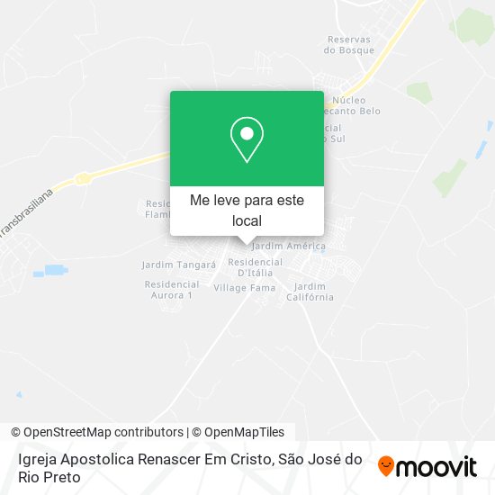 Igreja Apostolica Renascer Em Cristo mapa