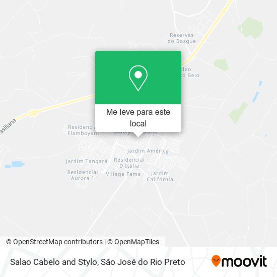 Salao Cabelo and Stylo mapa
