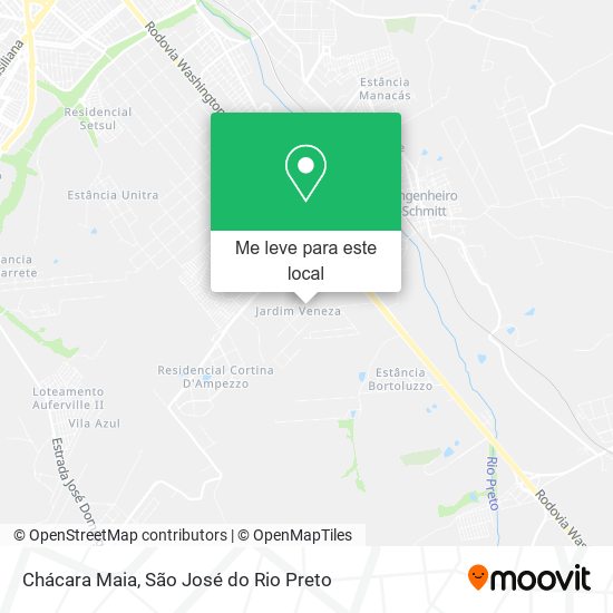 Chácara Maia mapa