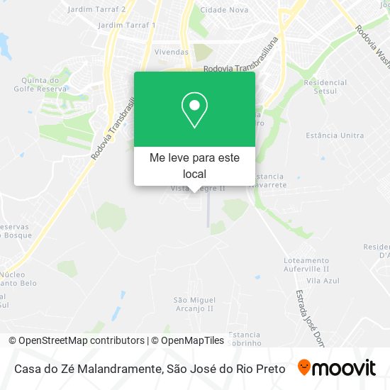 Casa do Zé Malandramente mapa