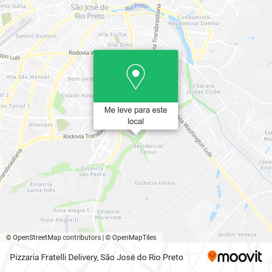 Pizzaria Fratelli Delivery mapa
