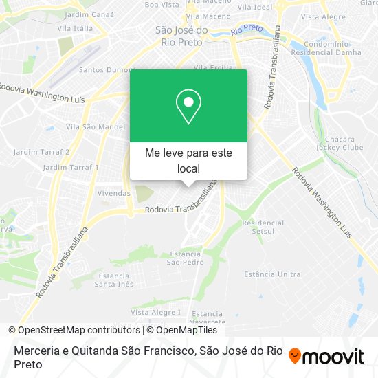 Merceria e Quitanda São Francisco mapa