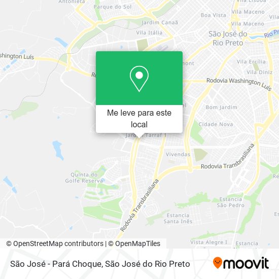 São José - Pará Choque mapa