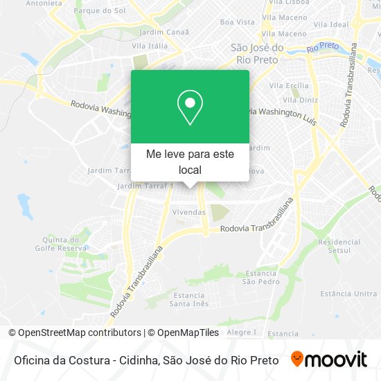 Oficina da Costura - Cidinha mapa