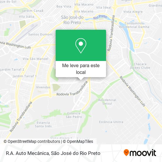 R.A. Auto Mecânica mapa