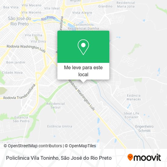 Policlinica Vila Toninho mapa