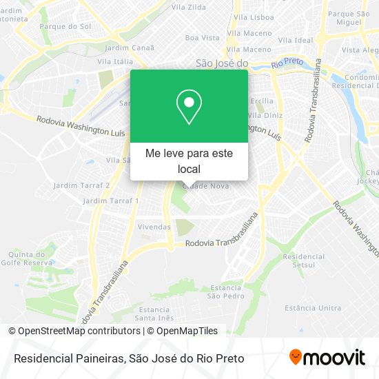 Residencial Paineiras mapa