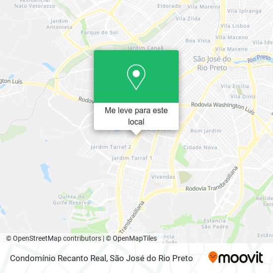 Condomínio Recanto Real mapa