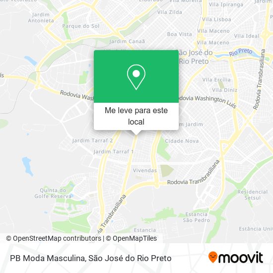 PB Moda Masculina mapa