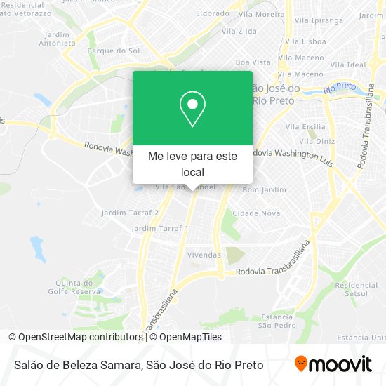 Salão de Beleza Samara mapa