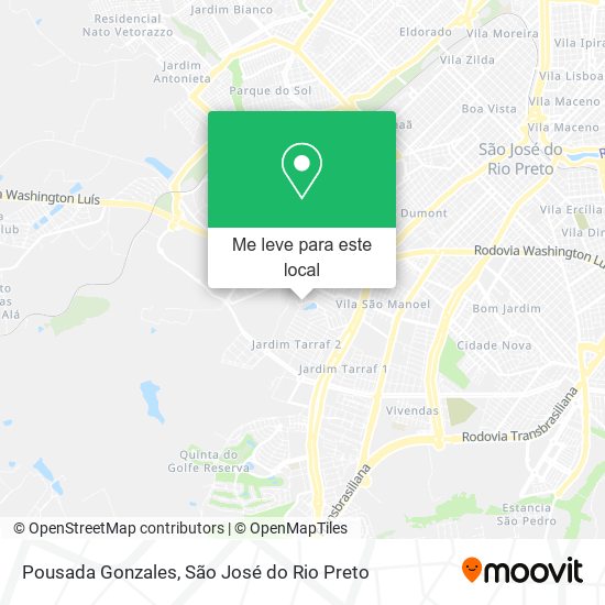 Pousada Gonzales mapa