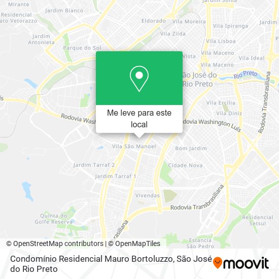 Condomínio Residencial Mauro Bortoluzzo mapa